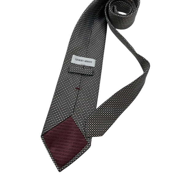 GIORGIO ARMANI Purple/Green/White Geometric Silk LUXURY Tie ITALY - Picture 2 of 4